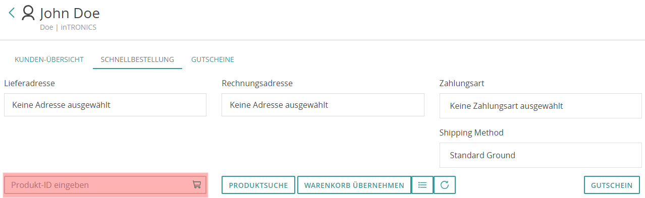 Das Feld Produkt-ID