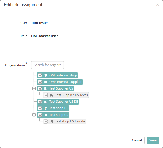 Modifying an existing role assignment