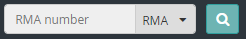 Searching orders by RMA number